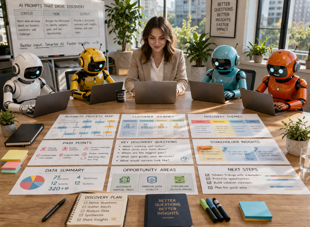 how to use ai prompts for faster discovery work