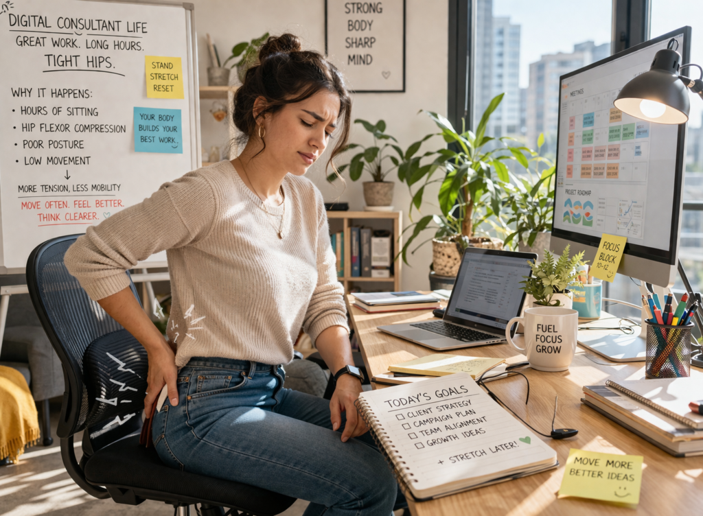 why digital consultants get tight hips